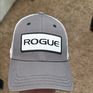 Rogue Gray & White Patch Trucker Hat